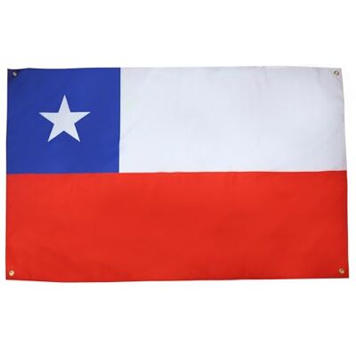 AZ FLAG Bandera Chile 150x90 cm Chilena Poliéster Ligero 4 Ojales AZ FLAG Bandera Chile 150x90 cm Chilena Poliéster Ligero 4 Ojales