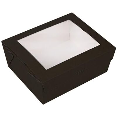 Garcia de Pou García de Pou 25 Unidades Cajas Con Ventana 'Thepack' 1350 Ml 230 G/M2 + Opp 15,3X12,1X6,4 Cm Negro Cartón Ondulado Nano-Micro Garcia de Pou García de Pou 25 Unidades Cajas Con Ventana 'Thepack' 1350 Ml 230 G/M2 + Opp 15,3X12,1X6,4 Cm Negro Cartón Ondulado Nano-Micro