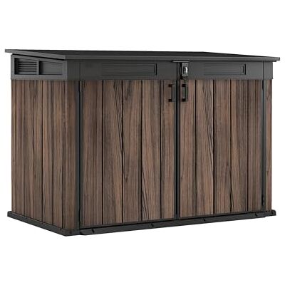 Keter Rosewood Cobertizo horizontal de jardín Exterior, Capacidad 2020L, Color Marrón, Efecto madera, 190,3 x 109,3 x 132,5 cm Keter Rosewood Cobertizo horizontal de jardín Exterior, Capacidad 2020L, Color Marrón, Efecto madera, 190,3 x 109,3 x 132,5 cm