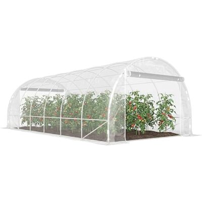 Outsunny Invernadero de Exterior 6x3x2 m Anti-UV Impermeable Transparente Outsunny Invernadero de Exterior 6x3x2 m Anti-UV Impermeable Transparente