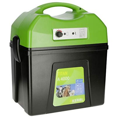 Kerbl Titan A 4000 Valla de valla con batería, para acoplamiento de caballos, consumo de energía 22-245 mA) Kerbl Titan A 4000 Valla de valla con batería, para acoplamiento de caballos, consumo de energía 22-245 mA)