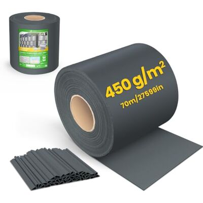 Pantalla de privacidad PVC VOUNOT - 70m x 19cm, Antracita - Privacidad y protección Pantalla de privacidad PVC VOUNOT - 70m x 19cm, Antracita - Privacidad y protección