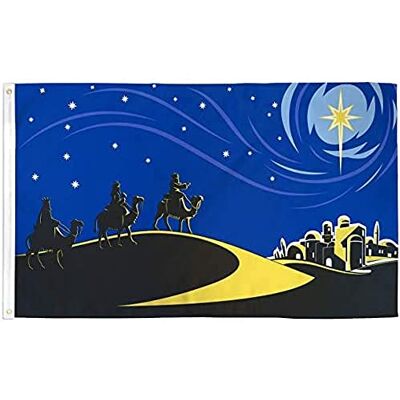AZ FLAG Bandera Belén Reyes Magos 150x90cm - Bandera natalidad AZ FLAG Bandera Belén Reyes Magos 150x90cm - Bandera natalidad