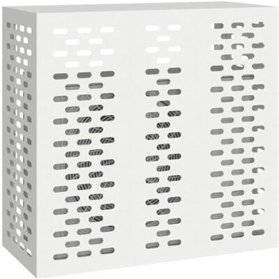 vidaXL Cubierta de plástico blanco 110 x 50 x 105 cm para aire acondicionado vidaXL Cubierta de plástico blanco 110 x 50 x 105 cm para aire acondicionado