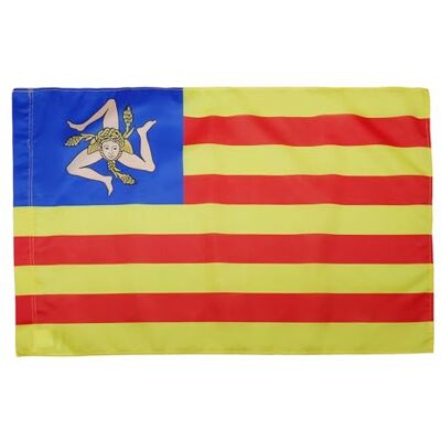 Bandera Regional de Sicilia - 90x60cm - Interior/Exterior Bandera Regional de Sicilia - 90x60cm - Interior/Exterior