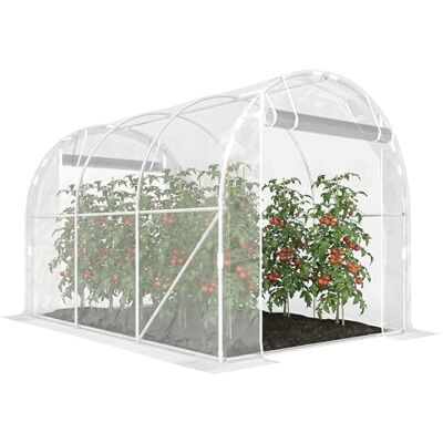 Outsunny Invernadero de Exterior 3x2x2 m Anti-UV Impermeable Transparente Outsunny Invernadero de Exterior 3x2x2 m Anti-UV Impermeable Transparente
