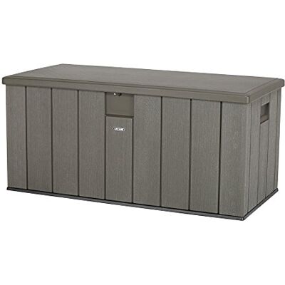 LIFETIME Baúl para jardín ultrarresistente 150x72x69 cm UV100 marrón LIFETIME Baúl para jardín ultrarresistente 150x72x69 cm UV100 marrón