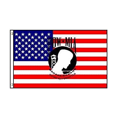 AZ FLAG Bandera Estados Unidos Con Logo De Pow-Mia 150x90 cm Bandera De Powmia 100% Poliéster Con Ojales de Metal integrados 110g Colores Vivos Y Resistente A La Decoloración AZ FLAG Bandera Estados Unidos Con Logo De Pow-Mia 150x90 cm Bandera De Powmia 100% Poliéster Con Ojales de Metal integrados 110g Colores Vivos Y Resistente A La Decoloración