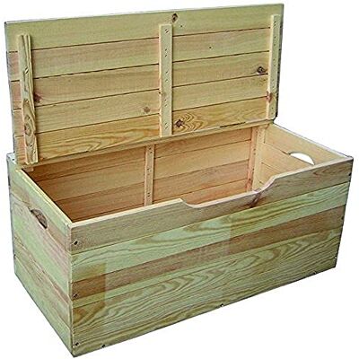 BLINKY Baúl de madera de hibisco con tapa BLINKY Baúl de madera de hibisco con tapa