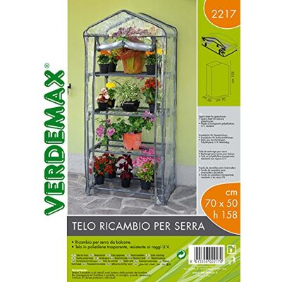 Verdemax Funda de Repuesto para Invernadero 2216 tamaño: cm 72x52x160 Verdemax Funda de Repuesto para Invernadero 2216 tamaño: cm 72x52x160
