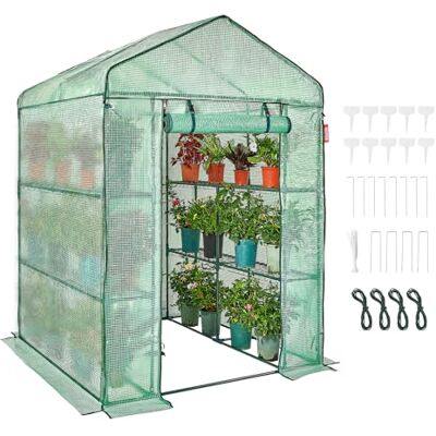 VEVOR - Walkin Green House - Verde - 555 x 555 x 787 in - Cubierta PE - Invernadero VEVOR - Walkin Green House - Verde - 555 x 555 x 787 in - Cubierta PE - Invernadero