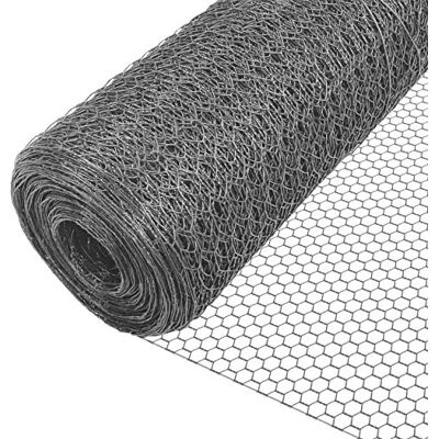 VOUNOT ® Red Alambre Hexagonal, Rollo Malla Metalica, Tamaño de Malla 25mm, 100 cm (H) x 25 m (L), Revestimiento de PVC, Gris VOUNOT ® Red Alambre Hexagonal, Rollo Malla Metalica, Tamaño de Malla 25mm, 100 cm (H) x 25 m (L), Revestimiento de PVC, Gris