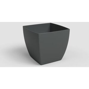 Artevasi Siena Pot Maceta Cuadrada con Acabado Mate, plástico, 100% reciclable, 20 cm, Color Antracita Artevasi Siena Pot Maceta Cuadrada con Acabado Mate, plástico, 100% reciclable, 20 cm, Color Antracita