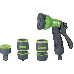 Ribimex Kit de riego con Pistola multichorro 8 Funciones, Gris/Verde, 245 x 70 x 145 cm Ribimex Kit de riego con Pistola multichorro 8 Funciones, Gris/Verde, 245 x 70 x 145 cm