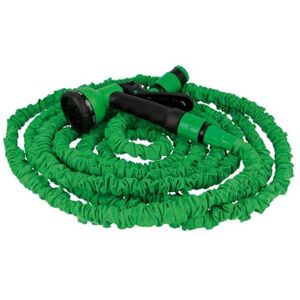 Amig Manguera Extensible 15 metros Incluye Accesorios y Pistola de Riego de 8 Funciones Soporta Hasta 6 bar. de Presión Color Verde Doble Látex Amig Manguera Extensible 15 metros Incluye Accesorios y Pistola de Riego de 8 Funciones Soporta Hasta 6 bar. de Presión Color Verde Doble Látex