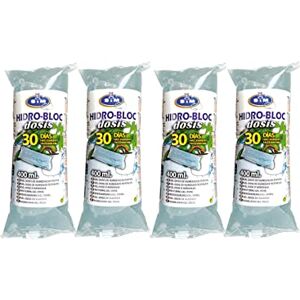 S&M Pack de Cuatro Unidades Gel de riego HIDROBLOC para riego de Plantas en vacaciones hasta 30 días sin regar-4 x 400 ml S&M Pack de Cuatro Unidades Gel de riego HIDROBLOC para riego de Plantas en vacaciones hasta 30 días sin regar-4 x 400 ml