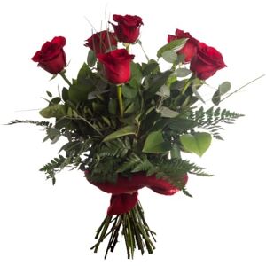 DECOALIVE Ramo Velvet Ramo de Rosas Rojas Naturales para Regalar DECOALIVE Ramo Velvet Ramo de Rosas Rojas Naturales para Regalar