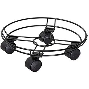WAGNER Soporte con Ruedas para Plantas Black Edition Ø 30 x 5 cm I para Uso de Interior I Carrito para Flores de Acero, Recubierto de Negro I con Borde I Capacidad de Carga 60 kg 20093301 WAGNER Soporte con Ruedas para Plantas Black Edition Ø 30 x 5 cm I para Uso de Interior I Carrito para Flores de Acero, Recubierto de Negro I con Borde I Capacidad de Carga 60 kg 20093301