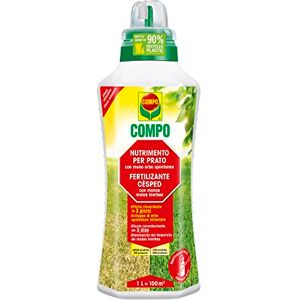 Compo Fertilizante Césped, Reduce las malas hierbas, Efecto reverdeciente, Líquido, 1 L Compo Fertilizante Césped, Reduce las malas hierbas, Efecto reverdeciente, Líquido, 1 L