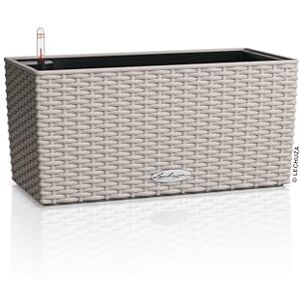 Lechuza Macetero Balconera Cottage 40 Gris Claro, Jardinera con Sistema de riego, indicador de Nivel de Agua e Inserto, Aspecto Trenzado, 40 x 19 x 19 cm, Lechuza Macetero Balconera Cottage 40 Gris Claro, Jardinera con Sistema de riego, indicador de Nivel de Agua e Inserto, Aspecto Trenzado, 40 x 19 x 19 cm,
