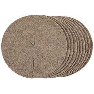 La cordeline Lote de 10 Discos de Lana (30 cm de diámetro), Color Natural La cordeline Lote de 10 Discos de Lana (30 cm de diámetro), Color Natural