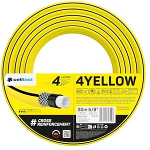 Cellfast Manguera de jardín 4YELLOW 4 capas diámetro de 5/8"(15mm) y una longitud de 20 metros Cellfast Manguera de jardín 4YELLOW 4 capas diámetro de 5/8"(15mm) y una longitud de 20 metros