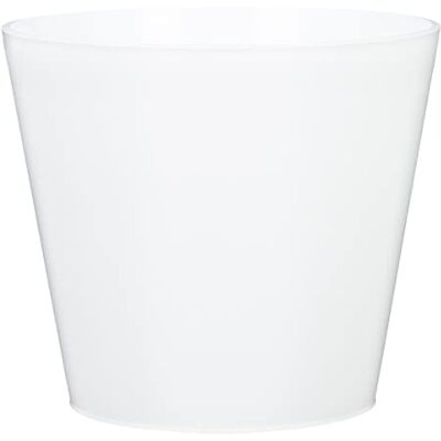 SCHEURICH Purista 30 Macetero Redondo de Color Bianco, Fabricado con plástico Reciclado, 8 años de garantía SCHEURICH Purista 30 Macetero Redondo de Color Bianco, Fabricado con plástico Reciclado, 8 años de garantía