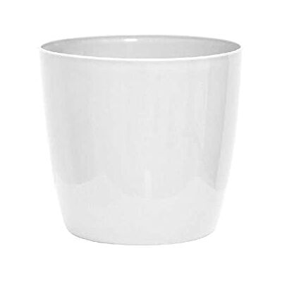 NICOLI Cubre Maceta Redonda 25CM Blanco Verve NICOLI Cubre Maceta Redonda 25CM Blanco Verve