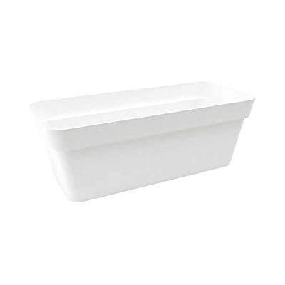 NICOLI Jarrón de Caja Arkè Blanco 39 x 16,9 x 13,7 cm de Altura para Interior/Exterior NICOLI Jarrón de Caja Arkè Blanco 39 x 16,9 x 13,7 cm de Altura para Interior/Exterior