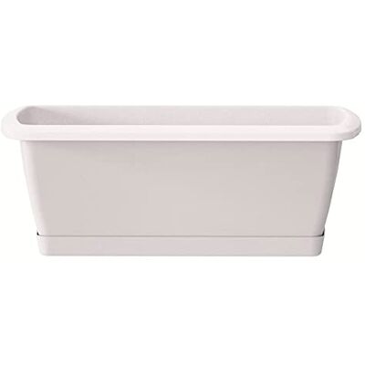 Prosperplast Za275 Balconera Con Plato Incluido 50. Blanco. 49x18.399999999999999x14.5 cm Prosperplast Za275 Balconera Con Plato Incluido 50. Blanco. 49x18.399999999999999x14.5 cm