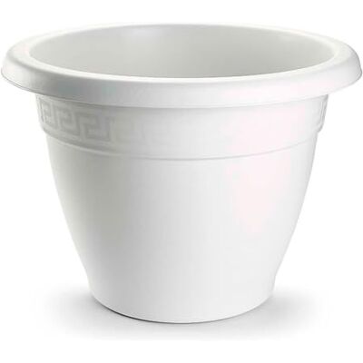 AC Meta Terrota Plástico Resistente Ideal para el Hogar, Plantas, Jardín, Decorión. Cuidado de Plantas Forma Redonda Ø 40 cm Color Blanco AC Meta Terrota Plástico Resistente Ideal para el Hogar, Plantas, Jardín, Decorión. Cuidado de Plantas Forma Redonda Ø 40 cm Color Blanco