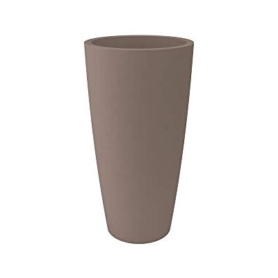 NICOLI Jarrón Alto cilíndrico Estilo Gris tórtola, , 38 x 85 cm, para Interior/Exterior NICOLI Jarrón Alto cilíndrico Estilo Gris tórtola, , 38 x 85 cm, para Interior/Exterior