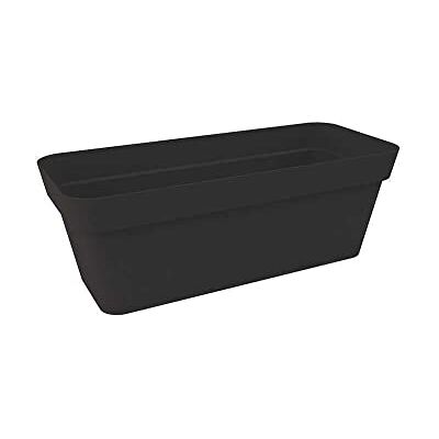 NICOLI Arkè Jarrón de Color Antracita 3740 P 39 x 16,9 x 13,7 cm de Altura para Interior/Exterior NICOLI Arkè Jarrón de Color Antracita 3740 P 39 x 16,9 x 13,7 cm de Altura para Interior/Exterior