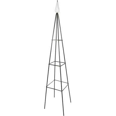 Windhager Obelisco Marco Cuadrado de Acero con Recubrimiento en Polvo (40 x 40 x 200 cm), Color Verde Windhager Obelisco Marco Cuadrado de Acero con Recubrimiento en Polvo (40 x 40 x 200 cm), Color Verde