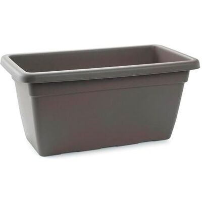 AC Jardinera de plástico sin Plato 100 cm Agujeros de Drenaje Modelo PLFT Forma Rectangular Ideal para Decorar tu casa y jardín Fabricada en España Color Antrita AC Jardinera de plástico sin Plato 100 cm Agujeros de Drenaje Modelo PLFT Forma Rectangular Ideal para Decorar tu casa y jardín Fabricada en España Color Antrita