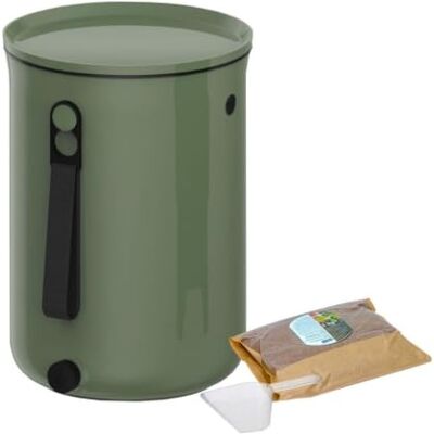 skaza Exceeding Expectations Skaza Bokashi Organko 2 (9.6 L) Compostador de Cocina de plástico Reciclado con activador de fermentación 1 kg (Verde Oliva) skaza Exceeding Expectations Skaza Bokashi Organko 2 (9.6 L) Compostador de Cocina de plástico Reciclado con activador de fermentación 1 kg (Verde Oliva)