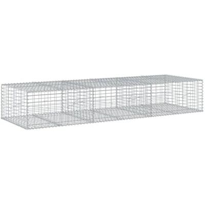 vidaXL Cesta de gaviones de hierro galvanizado 300x100x50 cm - Cama elevada de gaviones vidaXL Cesta de gaviones de hierro galvanizado 300x100x50 cm - Cama elevada de gaviones