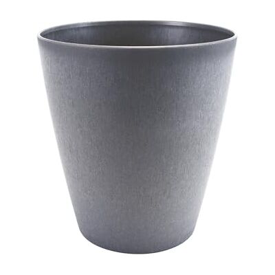 EDA – Maceta Redonda de 30 cm Agatha 15 L, Efecto irónico y Natural, Interior y Exterior, Resistente a los Golpes y a los Rayos UV, Ø 30,4 x H. 32,8 cm Gris Ratón EDA – Maceta Redonda de 30 cm Agatha 15 L, Efecto irónico y Natural, Interior y Exterior, Resistente a los Golpes y a los Rayos UV, Ø 30,4 x H. 32,8 cm Gris Ratón