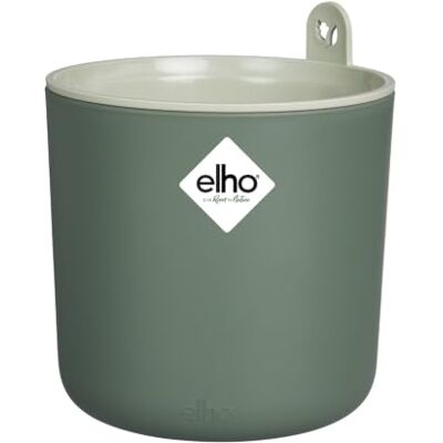 Elho Happy Herbs 14cm Maceta Leaf Green ∅ 14.5 x 17 cm Macetero por Interior Plástico 100% reciclado Elho Happy Herbs 14cm Maceta Leaf Green ∅ 14.5 x 17 cm Macetero por Interior Plástico 100% reciclado