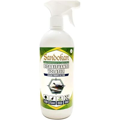 SANDOKAN - Disabituante per Volatili - Bird deterrent spray SANDOKAN - Disabituante per Volatili - Bird deterrent spray