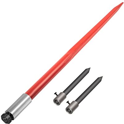 VEVOR Lanza de heno 125 cm Lanza cuadrada para pacas de heno Punta de fijación rápida para pacas Capacidad 1360 kg Horquillas para pacas revestidas de rojo 2 lanzas estabilizadoras para cucharones VEVOR Lanza de heno 125 cm Lanza cuadrada para pacas de heno Punta de fijación rápida para pacas Capacidad 1360 kg Horquillas para pacas revestidas de rojo 2 lanzas estabilizadoras para cucharones