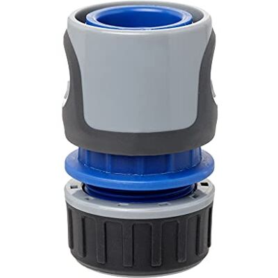 Tatay Conector Rápido Premium para Mangueras de 1/2 pulgadas 12,5mm 5/8 pulgadas 15mm, Conector a Racor Universal, Fácil Instalación, Protección Solar, Gris Negro Tatay Conector Rápido Premium para Mangueras de 1/2 pulgadas 12,5mm 5/8 pulgadas 15mm, Conector a Racor Universal, Fácil Instalación, Protección Solar, Gris Negro