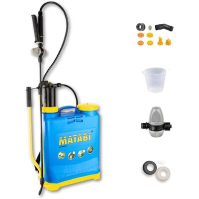 Matabi Super Green 12- Pulverizador 12L -Lanza de Fibra Vidrio y 4Boquillas Matabi Super Green 12- Pulverizador 12L -Lanza de Fibra Vidrio y 4Boquillas