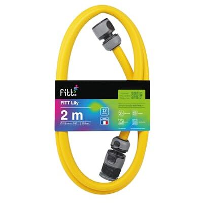 FITT LILY 5/8" (15mm) 2m, Manguera para Conexión de Enrollador de manguera a Grifo, con Racores FITT LILY 5/8" (15mm) 2m, Manguera para Conexión de Enrollador de manguera a Grifo, con Racores