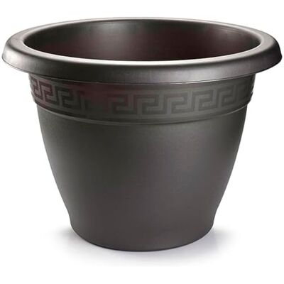 AC Meta Terrota Plástico Resistente Ideal para el Hogar, Plantas, Jardín, Decorión. Cuidado de Plantas Forma Redonda Ø 35 cm Color Antrita AC Meta Terrota Plástico Resistente Ideal para el Hogar, Plantas, Jardín, Decorión. Cuidado de Plantas Forma Redonda Ø 35 cm Color Antrita