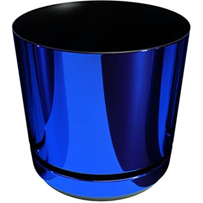 KORAD La Maceta de la Serie Dekor con Plato Adaptado para Interiores Medida 14 cm Modelo 089 Azul Brillante; Fabricado en plástico, Maceta Decorativa con Orificios de Drenaje KORAD La Maceta de la Serie Dekor con Plato Adaptado para Interiores Medida 14 cm Modelo 089 Azul Brillante; Fabricado en plástico, Maceta Decorativa con Orificios de Drenaje