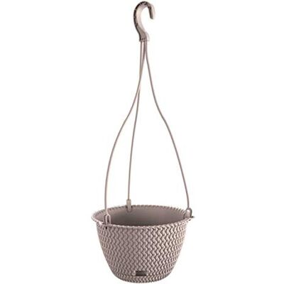 Prosperplast Maceta Redonda Colgante 4,8L Splofy Round W de plastico en Color Mocca, Ø27 x 16,6 cm Prosperplast Maceta Redonda Colgante 4,8L Splofy Round W de plastico en Color Mocca, Ø27 x 16,6 cm