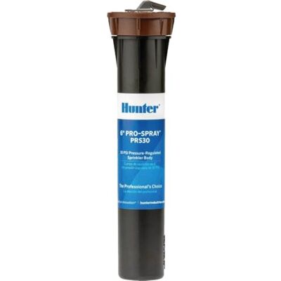 Hunter Industries Pro Aspersor emergente regulado por presión de 6 Pulgadas Hunter Industries Pro Aspersor emergente regulado por presión de 6 Pulgadas