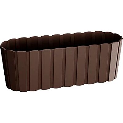 Prosperplast Jardinera para balcón, Jardinera, marrón, 40 cm, plástico DDEC Prosperplast Jardinera para balcón, Jardinera, marrón, 40 cm, plástico DDEC