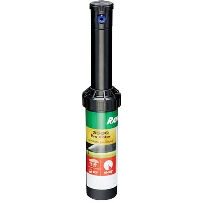 Rain Bird CP3504PC Pro Rotor con boquilla de cortina de lluvia, patrón de 40 ° 360 °, distancia de pulverización de 15 pies 35 pies Rain Bird CP3504PC Pro Rotor con boquilla de cortina de lluvia, patrón de 40 ° 360 °, distancia de pulverización de 15 pies 35 pies